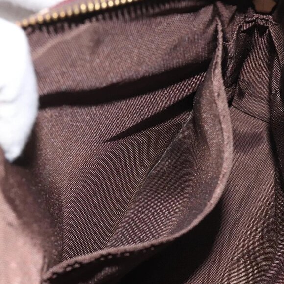 BURBERRY Nova Check Shoulder Bag Canvas Red Auth 115048 - Picture 10 of 16